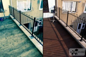 Wooden terrace refurbishment, painting and decoration - exteriors - Bristol - JEDIDECOR
